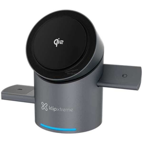 CARGADOR KLIP POWERDESK SPIN 3 EN 1 – CARGA INALAMBRICA