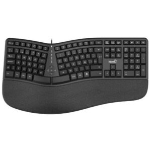 TECLADO NOVA ERGONOMICO KMYV82U0001C MEMBRANA ALÁMBRICO USB ESPAÑOL NEGRO