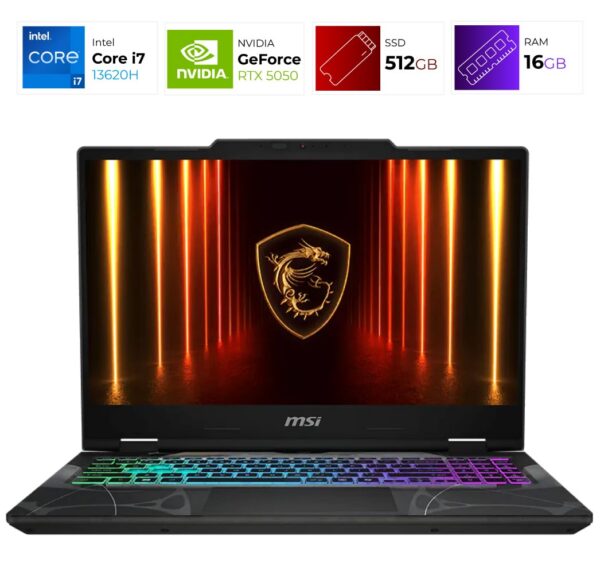 MSI Cyborg 15 – Intel i7 13620H – 16GB – RTX 5050 – 512GB – Translucent Black
