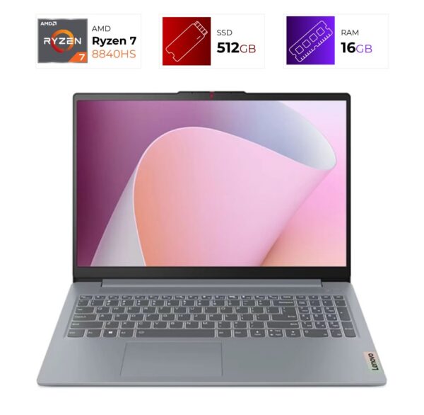 Lenovo IdeaPad Slim 3 – AMD Ryzen 7 8840HS – 16GB – 512GB – Abyss Blue