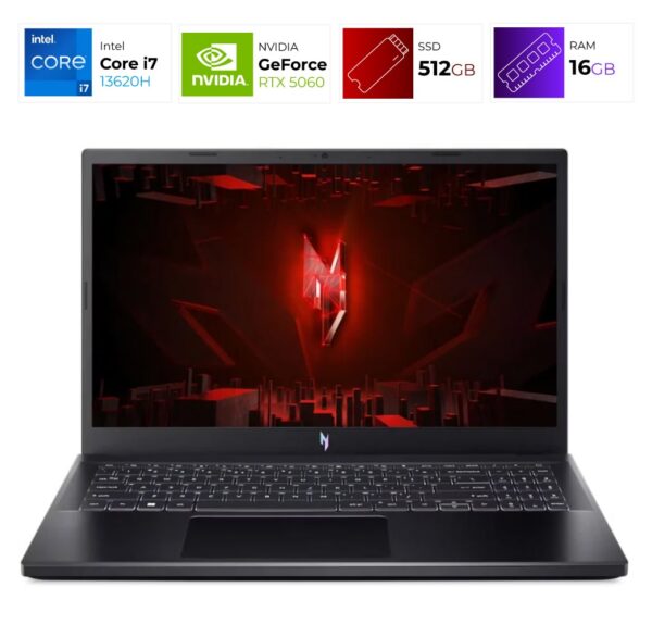 Acer Nitro V15 – Intel i7 13620H – 16GB – RTX 5060 – 512GB