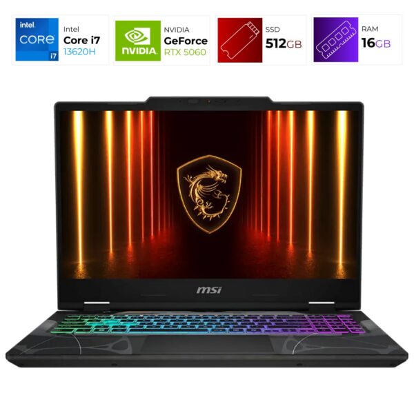 MSI Cyborg 15 – Intel i7 13620H – 16GB – RTX 5060 – 512GB – Translucent Black
