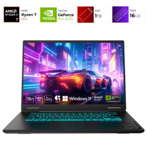 Gigabyte Gaming A16 – AMD Ryzen 7-260 – 16GB – RTX 5070 – 1TB