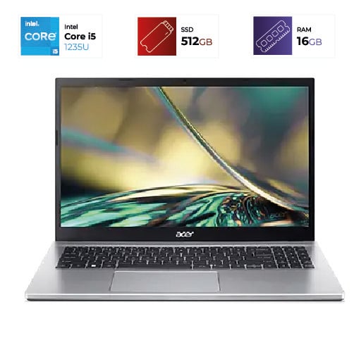 Acer Aspire 3 – I5 1235U – 16GB – 512GB – Pure Silver