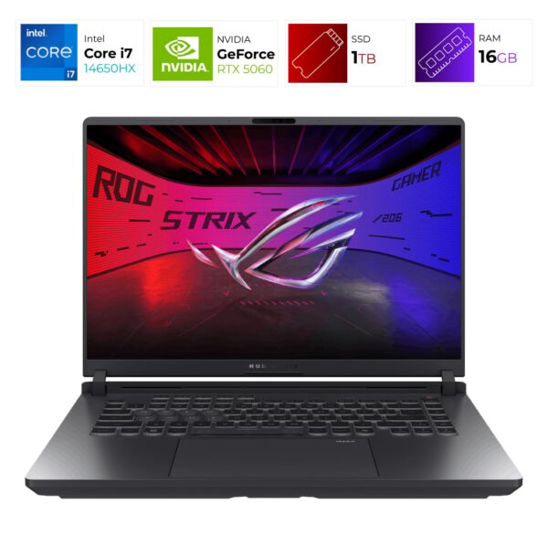 Asus Rog Strix G615J – Intel i7 14650HX – 16GB – RTX 5060 – 1TB