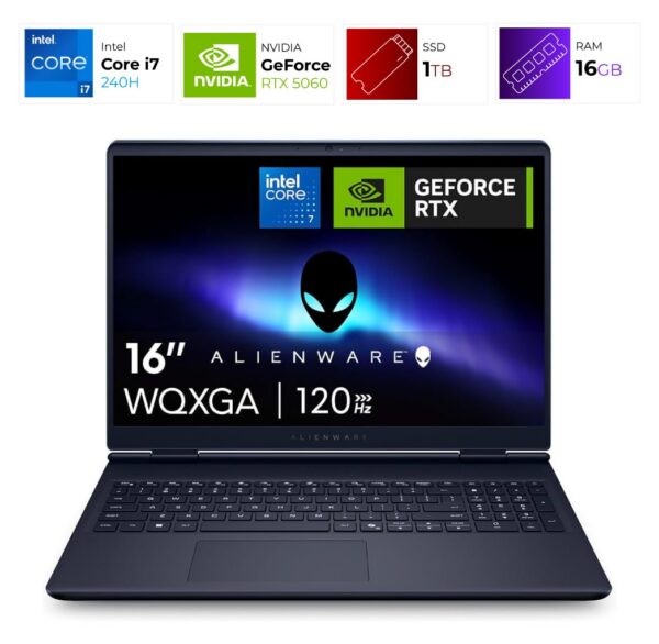 Alienware 16 Aurora – I7 240H – 16GB – RTX 5060 – 1TB