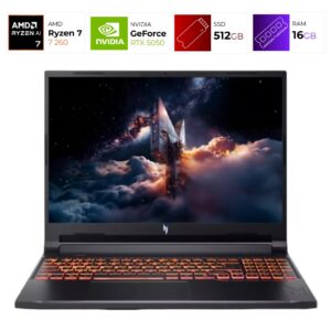 Acer Nitro V16 AI – AMD Ryzen 7 260 – 16 GB – RTX 5050 – 512GB