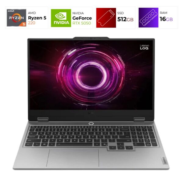 Lenovo LOQ 15AHP10 – AMD Ryzen 5 220 – 16GB – RTX 5050 – 512GB