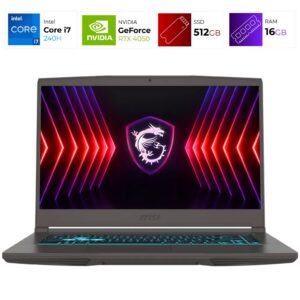 MSI Thin 15 B2RVE – Intel i7-240H – 16GB – RTX 4050 – 512GB – Cosmos Gray