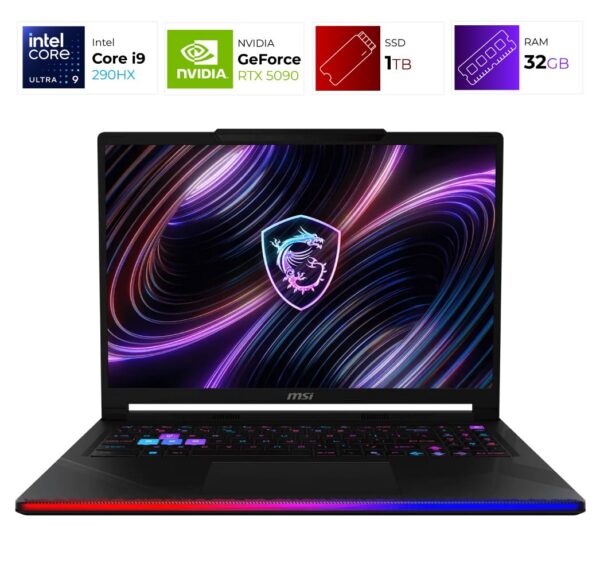 MSI Raider 16 Max – Intel Ultra 9 290HX – 32GB – RTX5090 – 1TB – Core Black