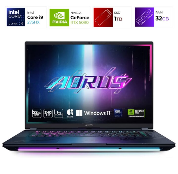 Gigabyte Aorus Master 16 – Intel Ultra 9 275HX – 32GB – RTX 5090 – 1TB