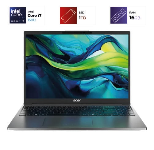 Acer Aspire 15 – Intel Core 7 150U – 16GB – 1TB – Steel Gray