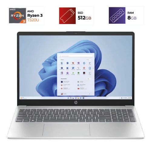 HP 15-fc0232la – Ryzen 3 7320U – 8GB – 512GB – Azul