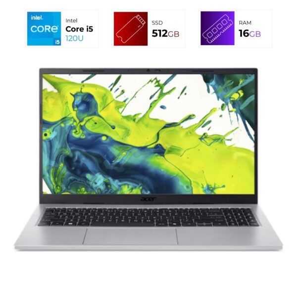 Acer Aspire Go 15 – Intel Core 5 120U – 16GB – SSD 512 – Pure Silver