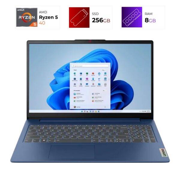 Lenovo IdeaPad Slim 3 15AMN8 – AMD Ryzen 5 40 – 8GB – 256GB – Abyss Blue