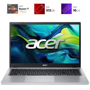 Acer Aspire Go 15 – AMD Ryzen 7 7730U – 16GB – 512GB – Pure Silver
