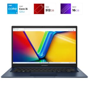 Asus VivoBook X1404V – Intel i5 120U – 16GB – 512GB – Quiet Blue
