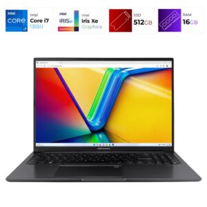 Asus VivoBook F1605V – Intel i7 1355U – 16GB – 512GB – Indie Black
