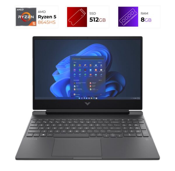 HP Victus 15 – AMD Ryzen 5 8645HS – 8GB – RTX 3050 – 512GB
