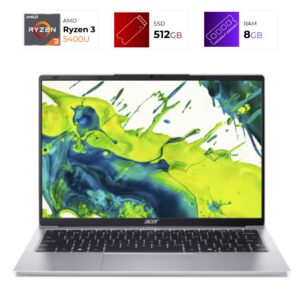 Acer Aspire Lite – AMD Ryzen 3 5400U – 8GB – 512GB – Light Silver