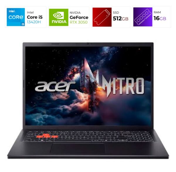 Acer Nitro Lite NL16-71G-58BW – Intel i5 13420H – 16 GB – RTX 3050 – 512GB