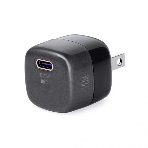 CARGADOR ARGOM FAST CHARGE DE PARED USB VOLTA P2 TYPE C 20W ARG-AC-0120BK