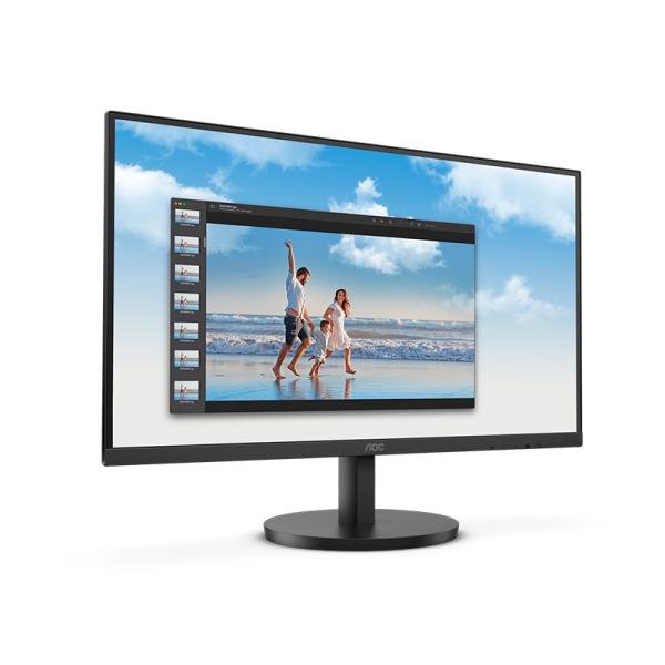 Monitor AOC 22B3HM 21.5″ FHD 75Hz: Ultra Slim, HDMI/VGA, Con Tecnologías de Protección Ocular