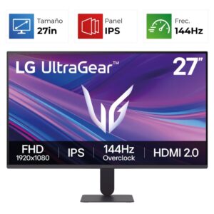 LG UltraGear – 27″ – FHD – 144Hz – IPS
