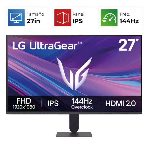 LG UltraGear – 27″ – FHD – 144Hz – IPS