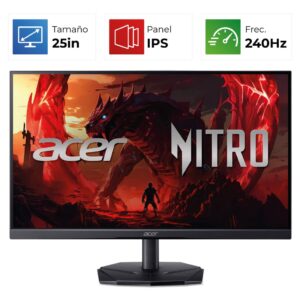 Acer Nitro KG251Q – 25″ – FHD – 240Hz – IPS