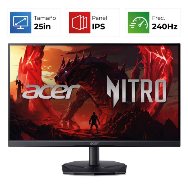 Acer Nitro KG251Q – 25″ – FHD – 240Hz – IPS