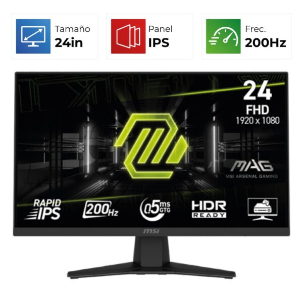 MSI MAG 244F – 24″ – FHD – 200Hz – IPS