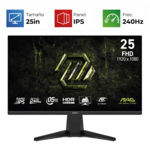 MSI MAG 255F X24 – 25″- FHD – 240Hz – IPS