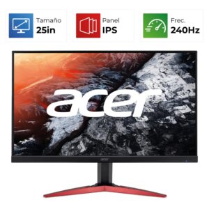 Kit Monitor Acer KG251Q – 25″- IPS – Negro + Set de limpieza para LCD