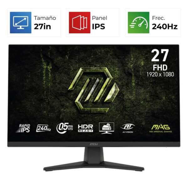 MSI MAG 272F X24 – 27″ – FHD – 240Hz – IPS