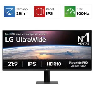 LG UltraWide – 29″ – 100Hz – 5ms – IPS – HDR10