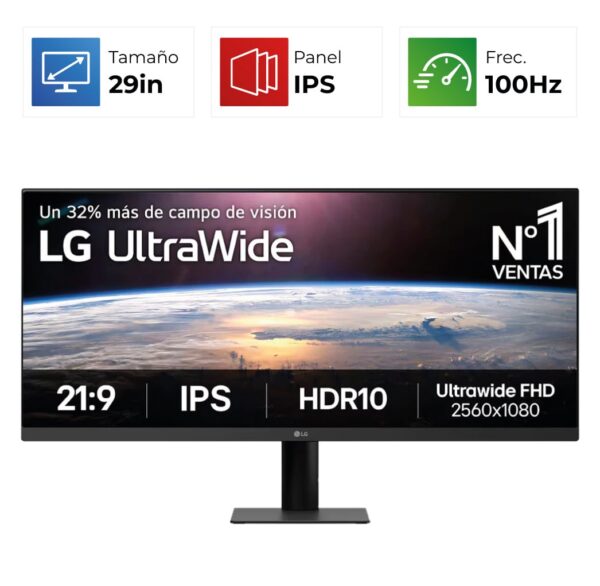 LG UltraWide – 29″ – 100Hz – 5ms – IPS – HDR10