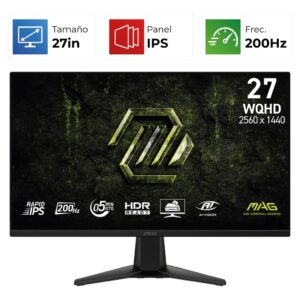 MSI MAG 275QF E20 – 27″ – 2K/QHD – 200Hz – IPS