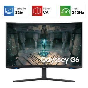 Samsung Odyssey G6 – 32″ – 2K/QHD – 240Hz – VA