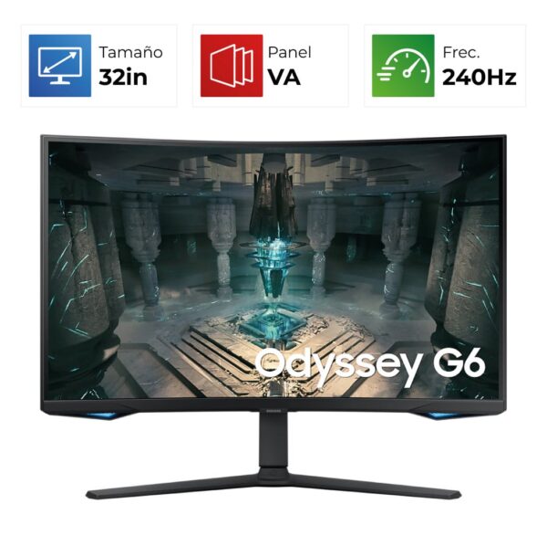 Samsung Odyssey G6 – 32″ – 2K/QHD – 240Hz – VA