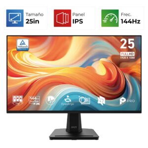 MSI Pro MP251 E14L – 25″ – FHD – 144Hz – IPS