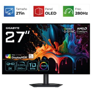 Gigabyte MO27Q28G – 27″ – QHD – 280Hz – OLED