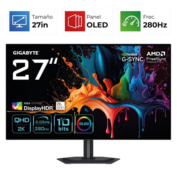 Gigabyte MO27Q28G – 27″ – QHD – 280Hz – OLED