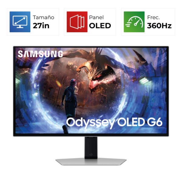 Samsung Odyssey OLED G6 – 27″ – 2K – 360Hz – OLED