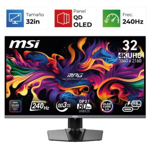 MSI MPG 321URX QD-OLED – 32″ – 4K – 240Hz – OLED