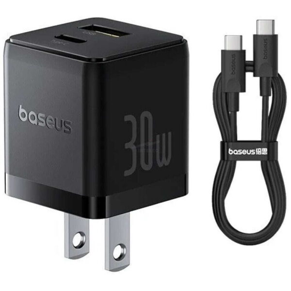 BASEUS PALM 30W USB-A+C CON CABLE