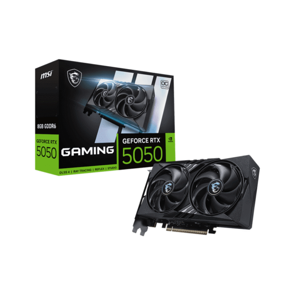 TARJETA DE VIDEO MSI RTX 5050 8G GAMING OC GDDR6 2647 MHZ 912-V538-016 NEGRO