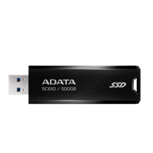 HD SOLIDO EXTERNO 1TB ADATA USB 3.2 GEN 2 550 MB/S LECTURA 500 MB/S ESCRITURA SC610-1000G-CBK/RD NEGRO