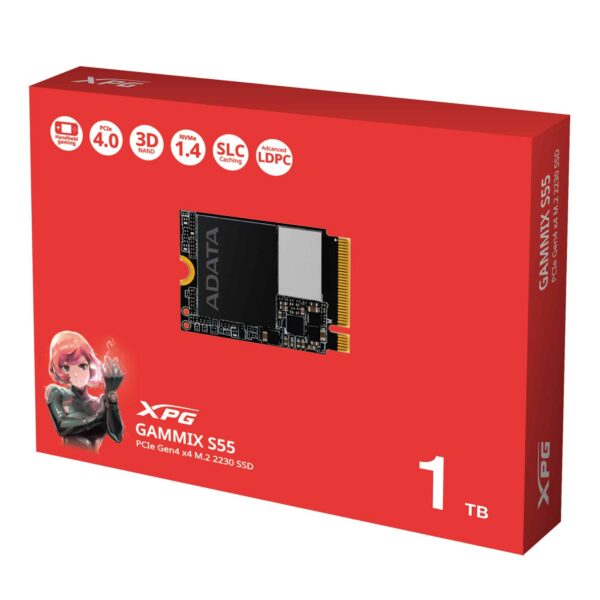 SSD M.2 XPG GAMMIX S55 – 1TB – 2230 – 5000/3700 MB/s