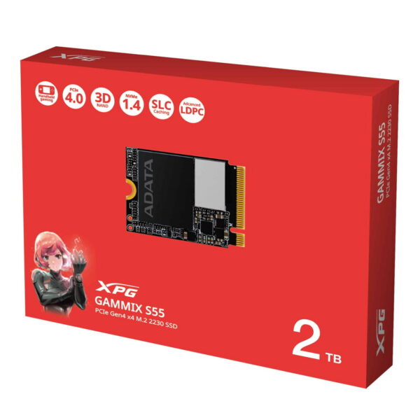 SSD M.2 XPG GAMMIX S55 – 2TB – 2230 – 5000/3700 MB/s